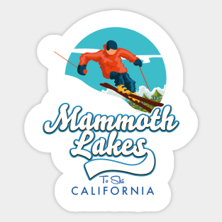 mammoth lakes california ski logo Sticker